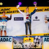 ADAC MX Masters 2019 , ADAC MX Masters Holzgerlingen, Meisterehrung: Tobias Caprani ( Dänemark / KTM / Kosak Racing Team ), Edvards Bidzans ( Lettland / Husqvarna / MX MODULS ) und Sacha Coenen ( Belgien / Yamaha / Grizzly Yamaha Junior Team INDG ) beim A